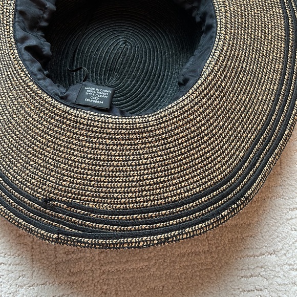 💕HP💕Black and brown chain trim sun hat - Picture 7 of 9